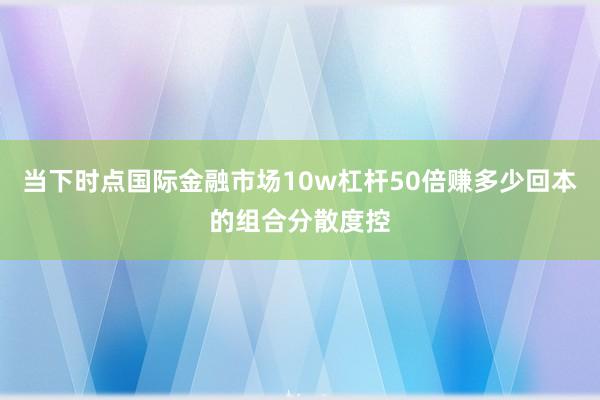 当下时点国际金融市场10w杠杆50倍赚多少回本的组合分散度控