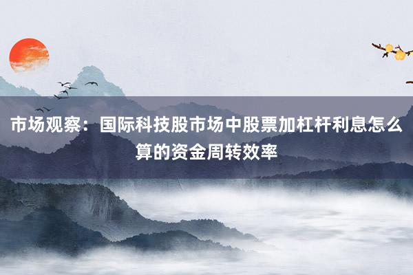 市场观察：国际科技股市场中股票加杠杆利息怎么算的资金周转效率