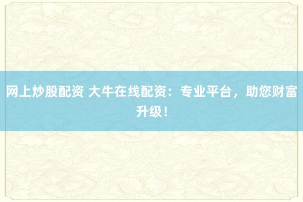 网上炒股配资 大牛在线配资：专业平台，助您财富升级！